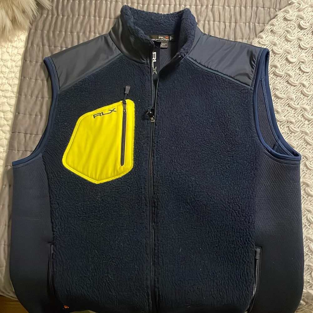 RLX Ralph Lauren Navy Blue Vest